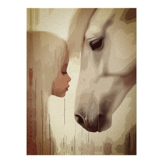 Impression Photo Lien Innocent – L'art de l'enfant et du cheval (Devant)