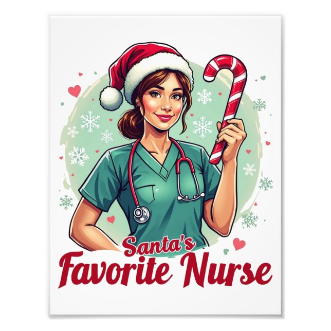 Impression Photo L'infirmière préférée de père Noël (Devant)
