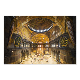 Impression Photo L'intérieur de Hagia Sophia à Istanbul