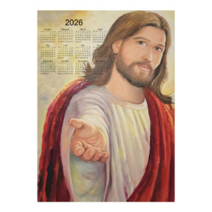 Impression Photo L'Invitation Divine : Calendrier Jésus 2026