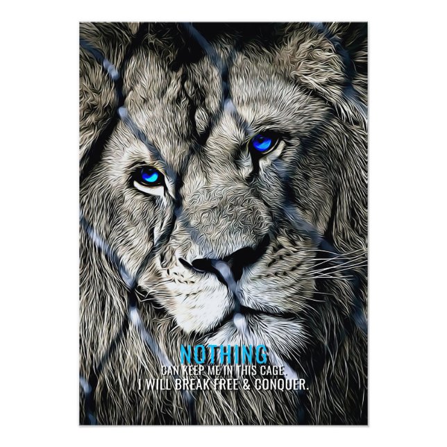 Impression Photo Lion Break Gratuit (Devant)
