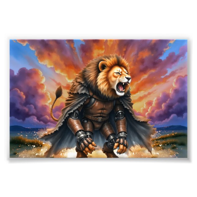 Impression Photo Lion Cyber des Terres Désolées  (Devant)