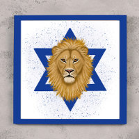 Lion moderne de Juda. Étoile de David