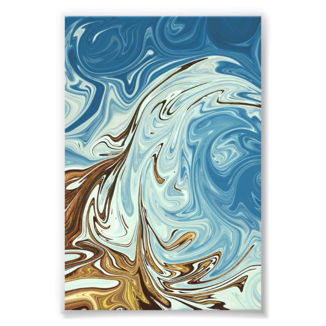 Impression Photo Liquide pour motif abstrait (Devant)