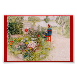 Impression Photo Lisbeth dans le jardin d'agrément