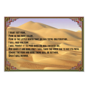 Impression Photo Litanie contre la peur