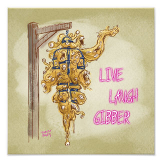 Impression Photo Live Laugh Gibber Print