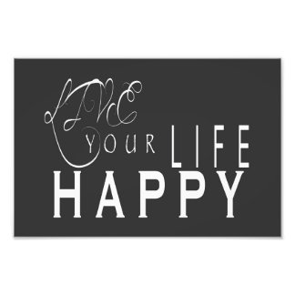 Impression Photo Live Your Life Happy Mariage Imprimer 6X4, 12X8