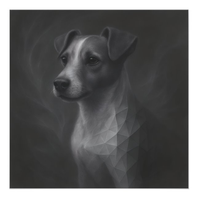 Impression Photo Lively Spirit – Jack Russell Geometry (Devant)