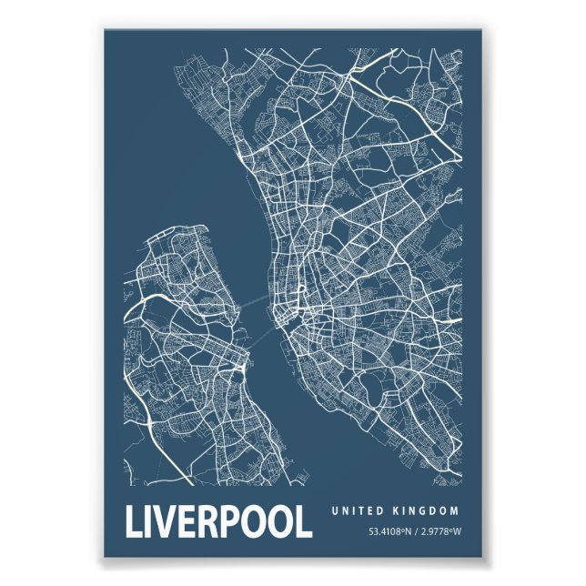 Impression Photo Liverpool - Royaume-Uni Plan ville (Devant)