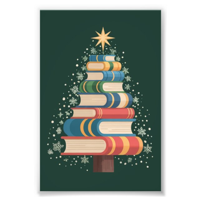 Impression Photo Livres de Noël pour Enseignants Arbre de Noël Lect (Devant)