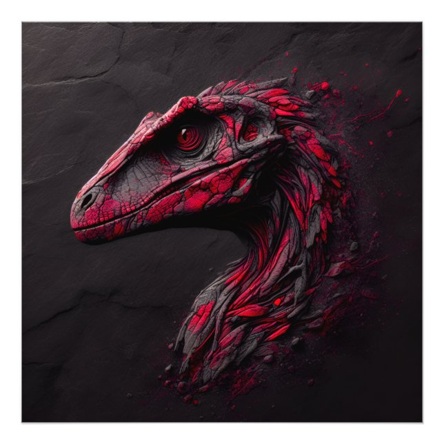 Impression Photo L'Ode à la préhistoire - Le génie de l'IA (Devant)