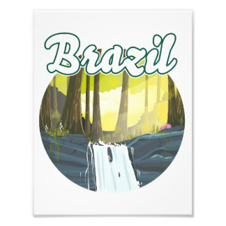 Impression Photo Logo de la forêt tropicale Brésil