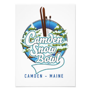 Impression Photo Logo de ski Camden Snow Bowl.