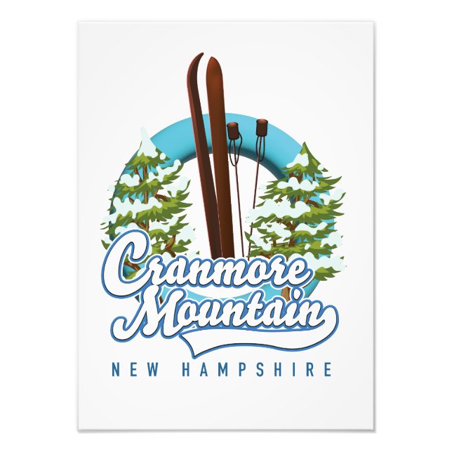 Impression Photo logo de ski de Cranmore Mountain New Hampshire (Devant)