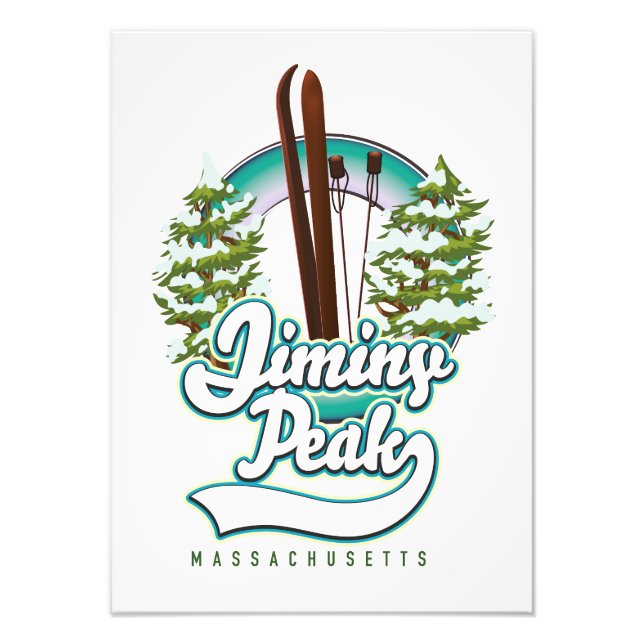 Impression Photo logo de ski de jiminy peak massachusetts (Devant)