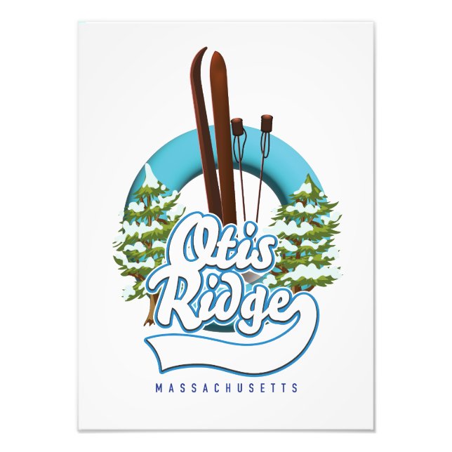 Impression Photo Logo de ski Otis Ridge Massachusetts (Devant)