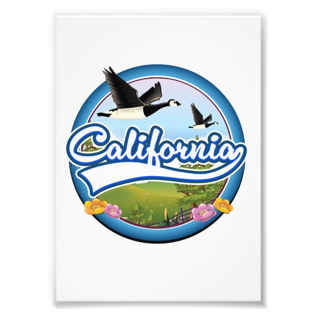 Impression Photo logo de vacances de California Geese (Devant)
