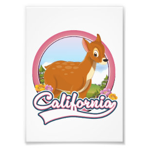 Impression Photo logo de vacances de cerf de Californie