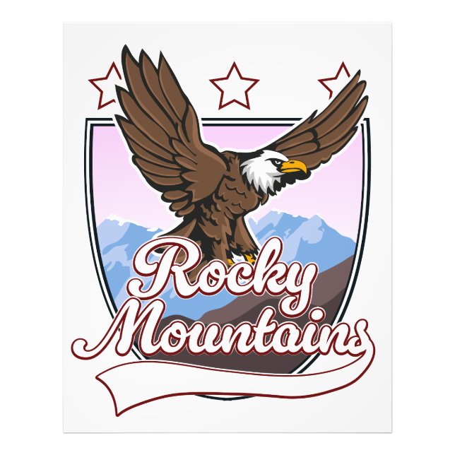 Impression Photo logo des Montagnes Rocheuses (Devant)