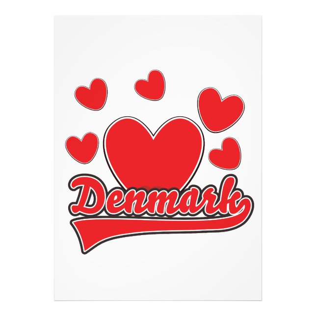 Impression Photo Logo Love Denmark style vintage (Devant)