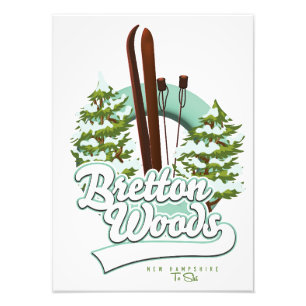 Impression Photo Logo ski de Bretton Woods New Hampshire
