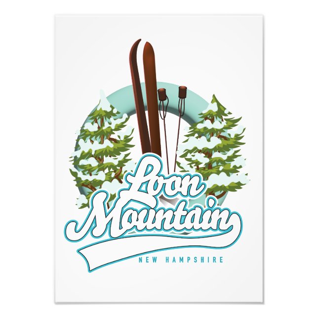 Impression Photo logo ski de Loon Mountain New Hampshire (Devant)