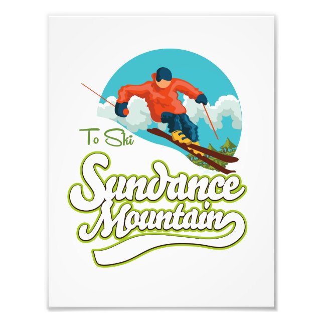 Impression Photo logo ski des montagnes Sundance (Devant)