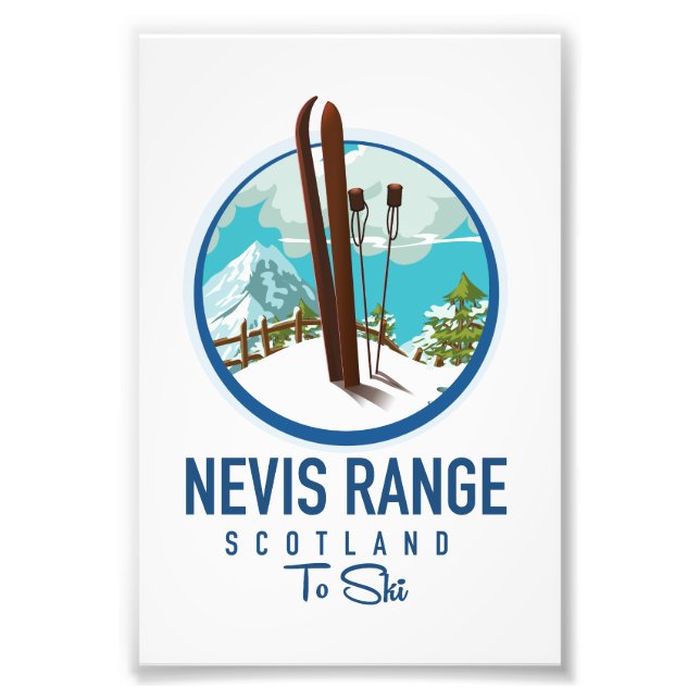 Impression Photo Logo ski Nevis Range Écosse (Devant)