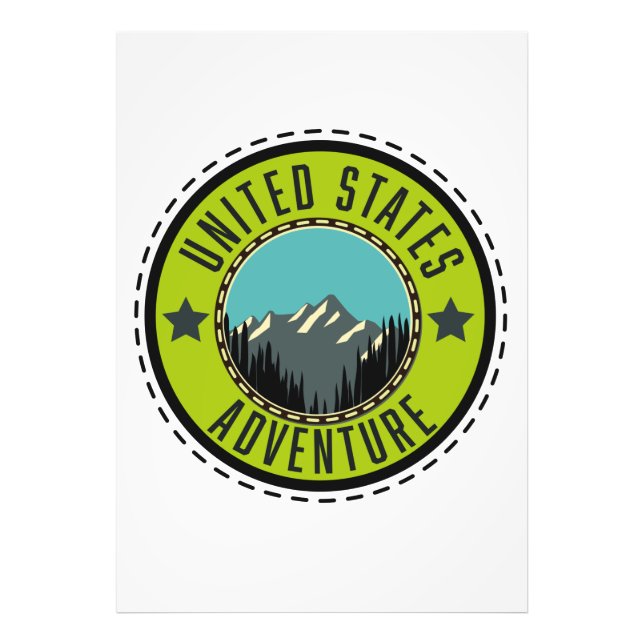 Impression Photo Logo United States Adventure (Devant)
