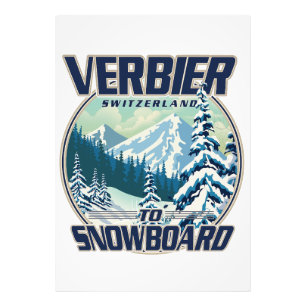 Impression Photo Logo Verbier Suisse Snowboard