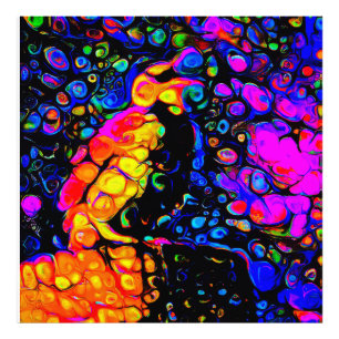 Impression Photo L'Oiseau Solitaire 4 : Style Art Liquide