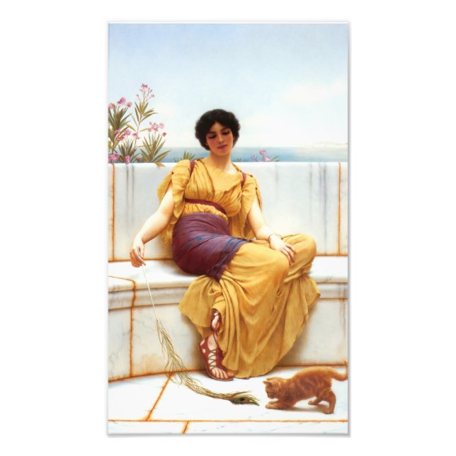 Impression Photo L'oisiveté par John William Godward (Devant)