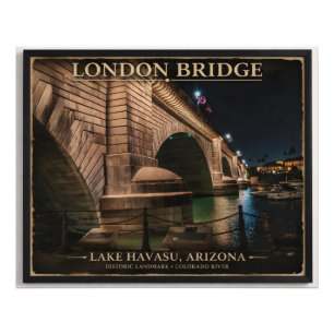 Impression Photo Londres Bridge la nuit