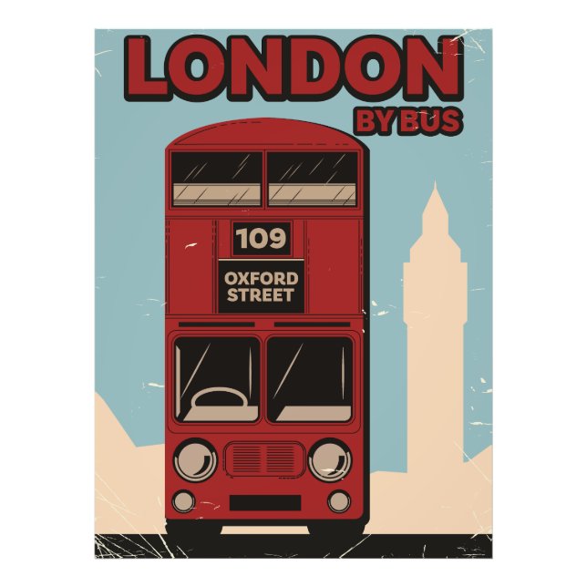 Impression Photo Londres en bus (Devant)