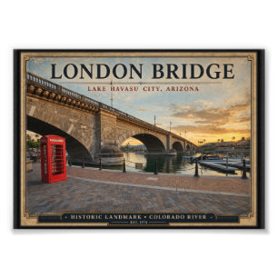 Impression Photo Londres Pont Lac Havasu Arizona