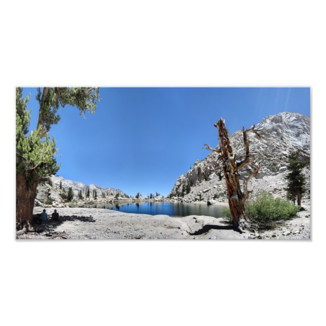 Impression Photo Lone Pine Lake - Mt Whitney Trail - Sierra Nevada (Devant)