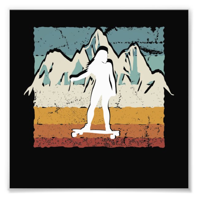 Impression Photo Longboard girl (Devant)