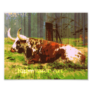 Impression Photo Longhorn paresseux
