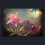 Impression Photo L'orchidée de Cattleya et trois colibris Heade<br><div class="desc">Photo Impression montrant la peinture à l’huile de Martin Johnson Heade Cattleya Orchid et Three Hummingbirds (1871). Trois colibris magnifiquement colorés se perchent à côté d'une belle orchidée de cattleya rose. Un cadeau merveilleux pour les amateurs d'art floral et les amateurs d'art américain !</div>