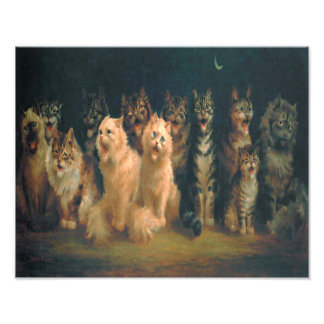 Impression Photo Louis William Wain "Chat Chorus"