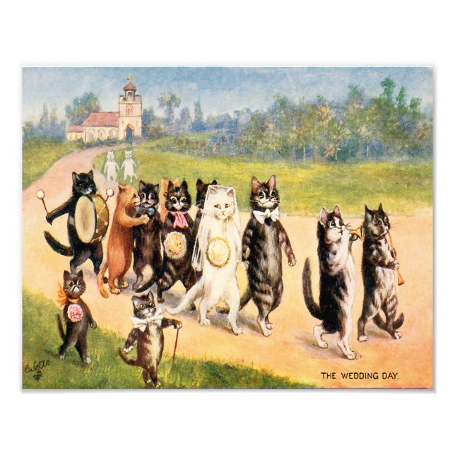 Impression Photo Louis William Wain "Wedding Day" (Devant)