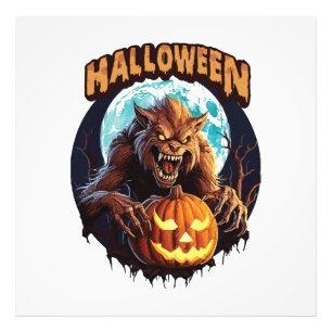Impression Photo Loup-garou d'Halloween