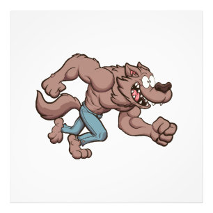 Impression Photo Loup-garou en course