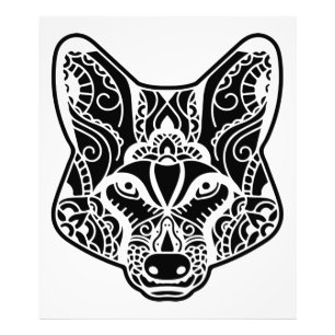 Impression Photo Loup tribal
