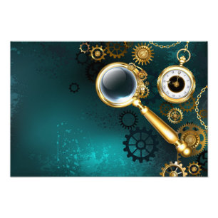 Impression Photo Loupe de style Steampunk