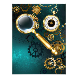 Impression Photo Loupe de style Steampunk
