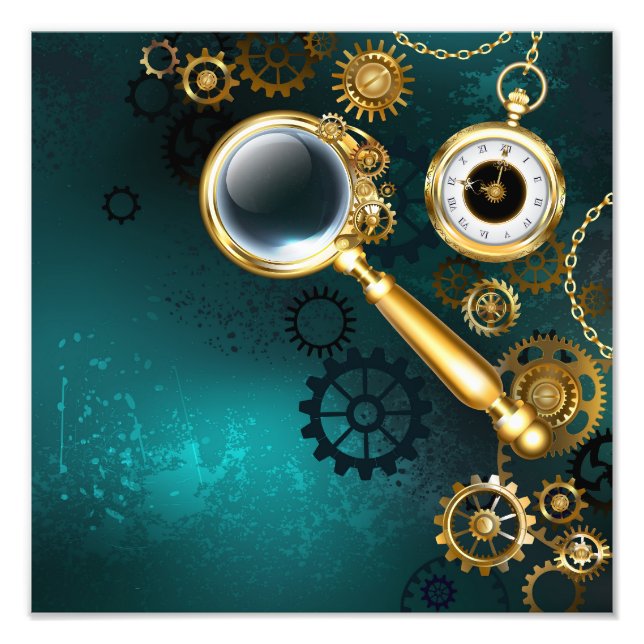 Impression Photo Loupe en style Steampunk (Devant)