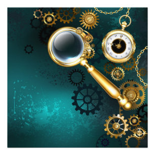 Impression Photo Loupe en style Steampunk