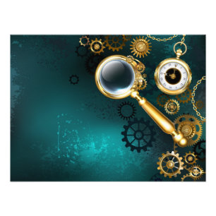 Impression Photo Loupe en style Steampunk